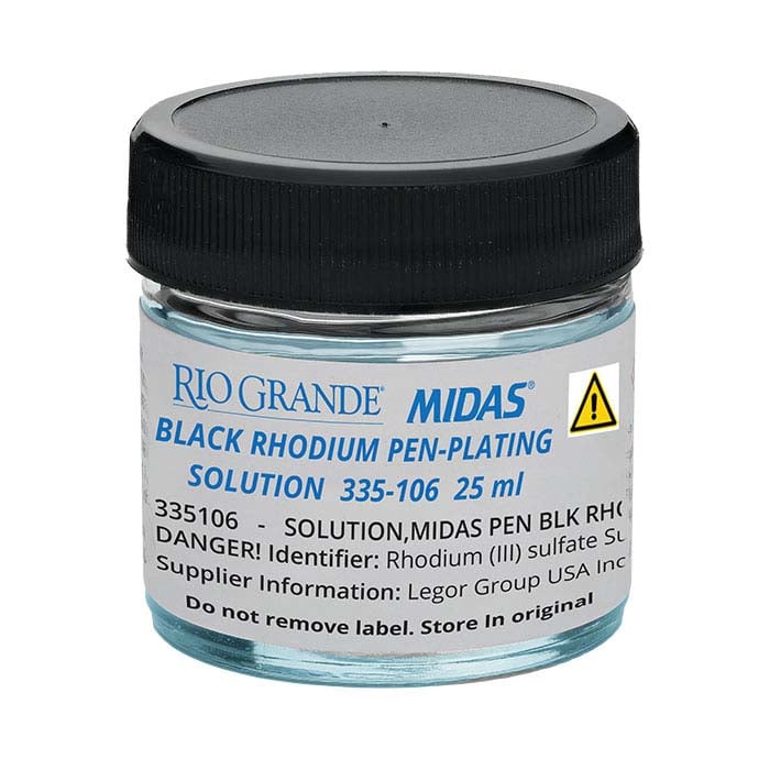 Midas® Rhodium Pen-Plating Solution, Acid-Based - RioGrande