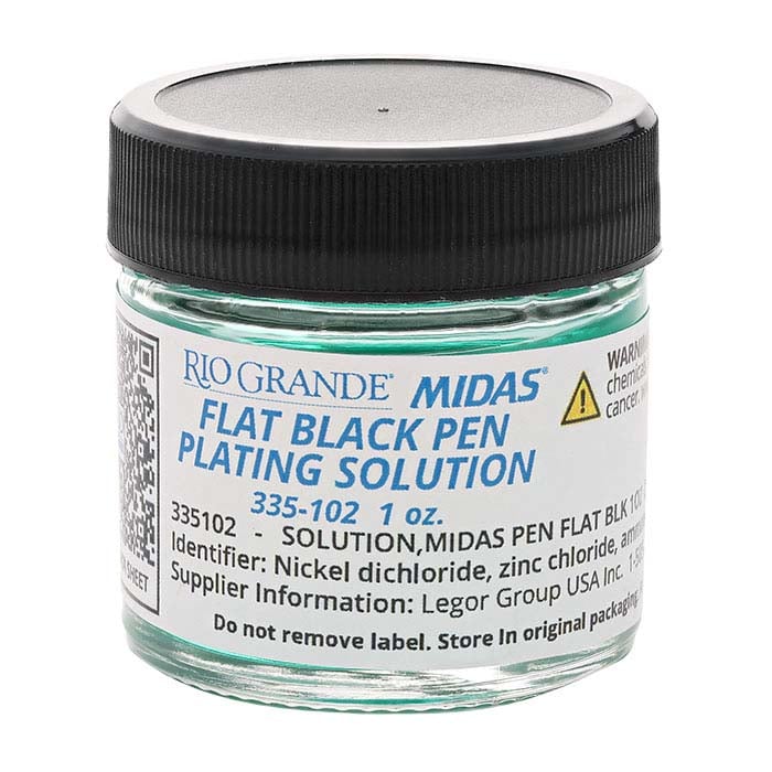 Midas® FlatBlack PenPlating Solution, AcidBased RioGrande