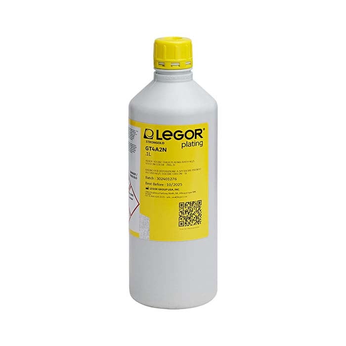 Legor® GT4A2N Heavy-Deposition Yellow Gold Plating Solution