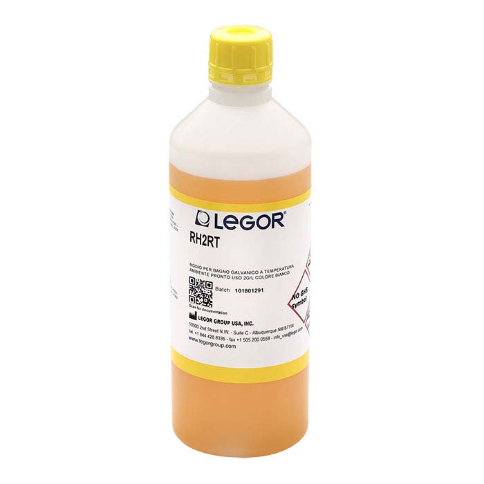 Legor® Super Bright White Room-Temperature Rhodium Plating Solution,  Acid-Based