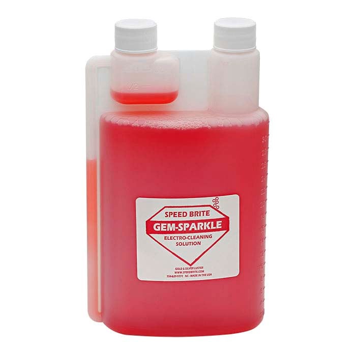 Gem Sparkle Ionic Jewelry Cleaner Liquid Concentrate 1 Gallon - 3.78 L -  Speedbrite - Ionic Jewelry Cleaning