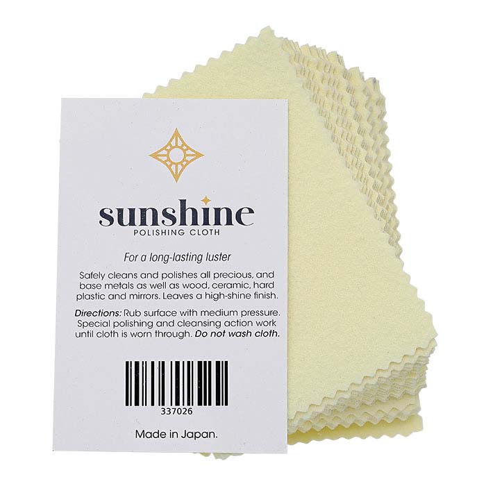 Chiffon à Polir Jaune Sunshine - 12,7 X 19,9 Cm, Pour Bijoux En Argent, Or, Laiton Et Cuivre - 8