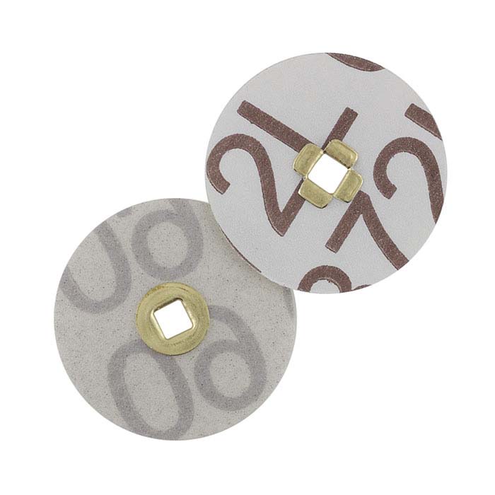 Waymil E.C. Moore's Adalox Coarse 7/8" Sanding Discs - Snap-On Metal Center - Pack Of 50