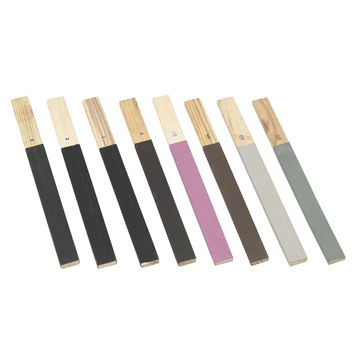 Flat Emery Sanding Stick Set, Set of 8 RioGrande