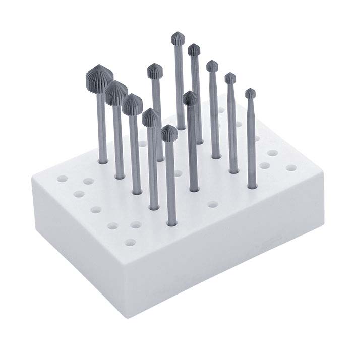 Large Bur Rack Technique™ Large Setting Bur Assortment, Set of 12 - RioGrande