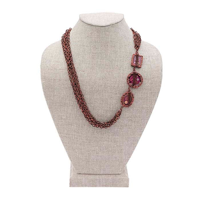 Natural Linen Necklace Bust Display - RioGrande