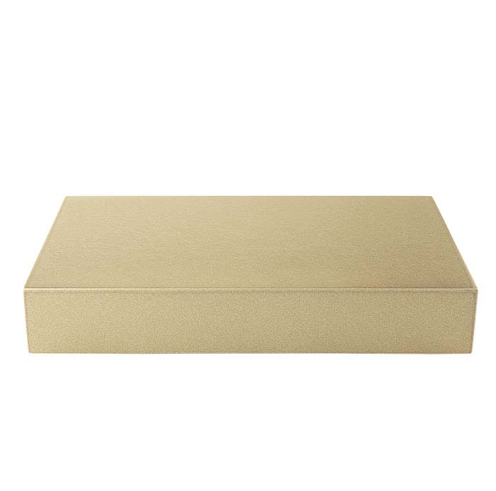 Metallic Gold Plastic Rectangle Block Displays - RioGrande