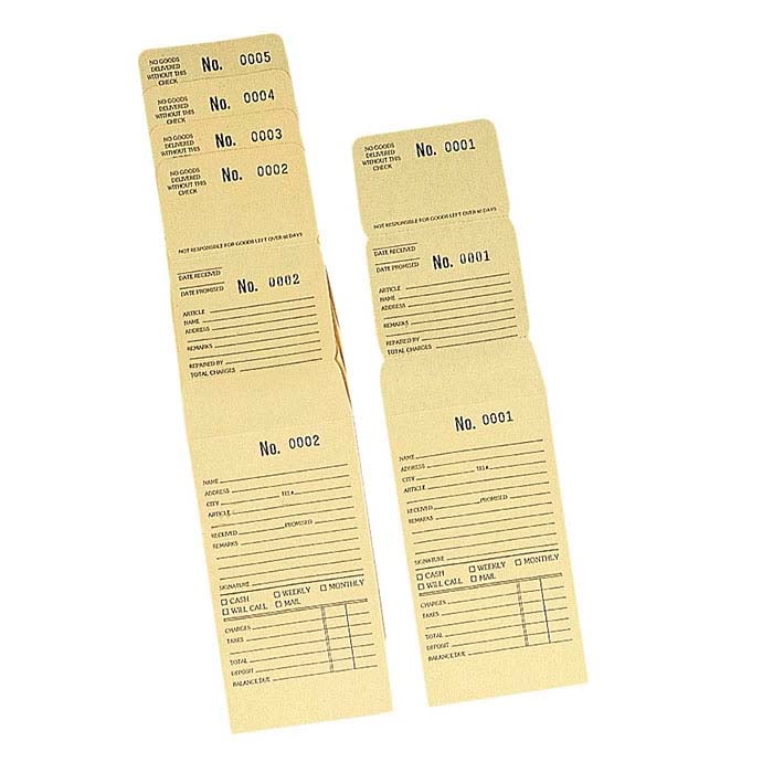 Buff Printed and Numbered Repair Envelopes, #4001-#5000 - RioGrande