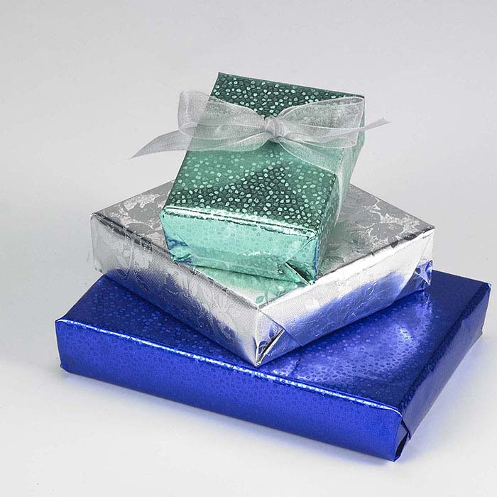 Mosaic Embossed Foil Wrapping Paper RioGrande