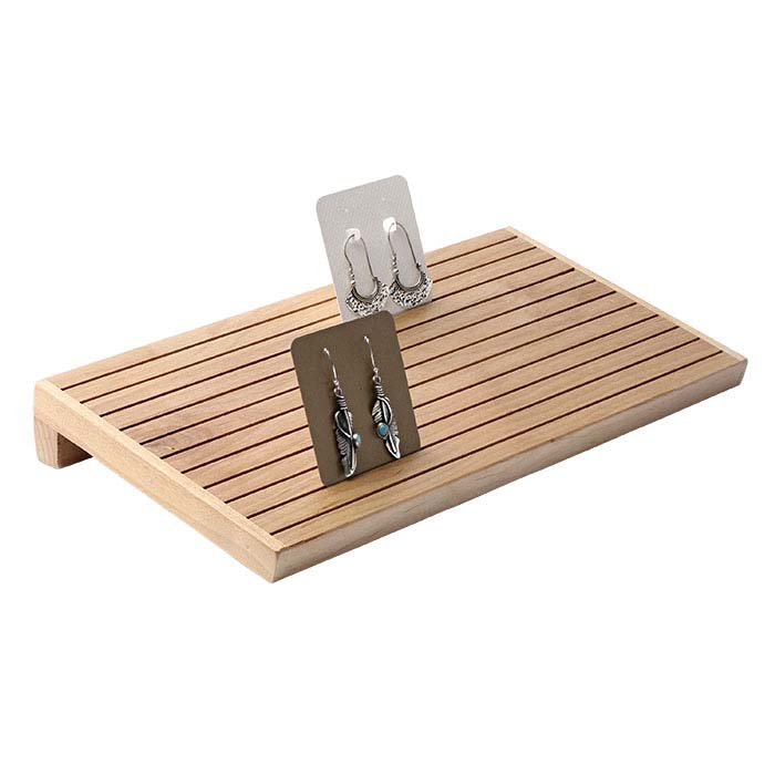 Slotted jewelry card display sales