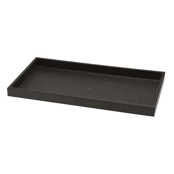 Black Plastic Tray Full Size Stackable Tray For Jewelry Rings