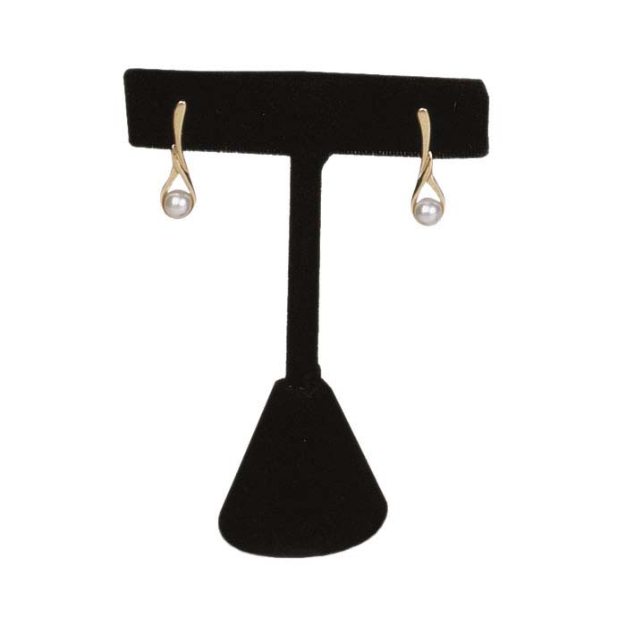 Black Velvet TStand Earring Display, 31/2" RioGrande