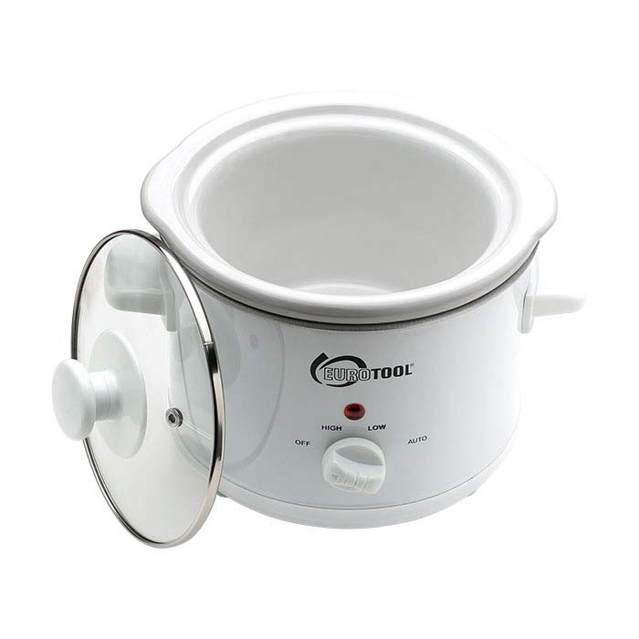 Crock-Pot Large 6 Qt Metallic Slow Cooker w/Single Little Dipper Warmer and  Lid