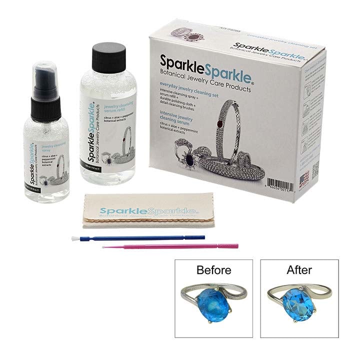 Sparkle Bright Jewelry Cleaner  Deluxe Gift Box Jewelry Cleaning Kit –  Sparkle Bright Products
