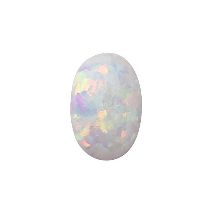 Kyocera White Opal Oval Cabochon - RioGrande