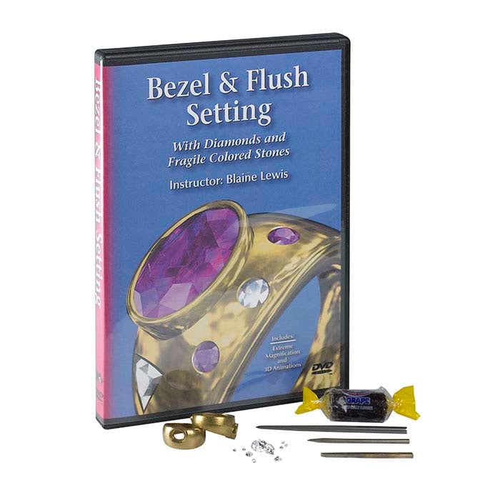 Bezel and Flush Setting with Diamonds and Fragile Colored