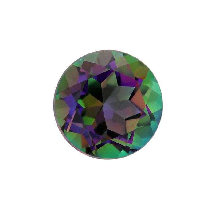 Azotic Green Mystic™ Topaz Round Faceted Gemstone - RioGrande