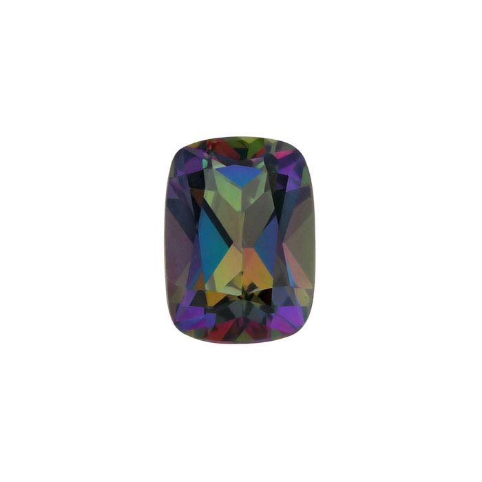Azotic Green Mystic™ Topaz Cushion Faceted Gemstone - RioGrande