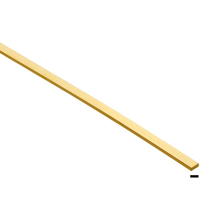 18K Yellow Gold Rectangle Wire, Dead-Soft - RioGrande