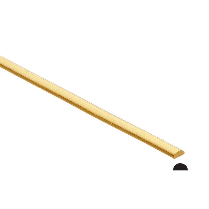 18K Yellow Gold Half-Round Wire, Dead-Soft - RioGrande