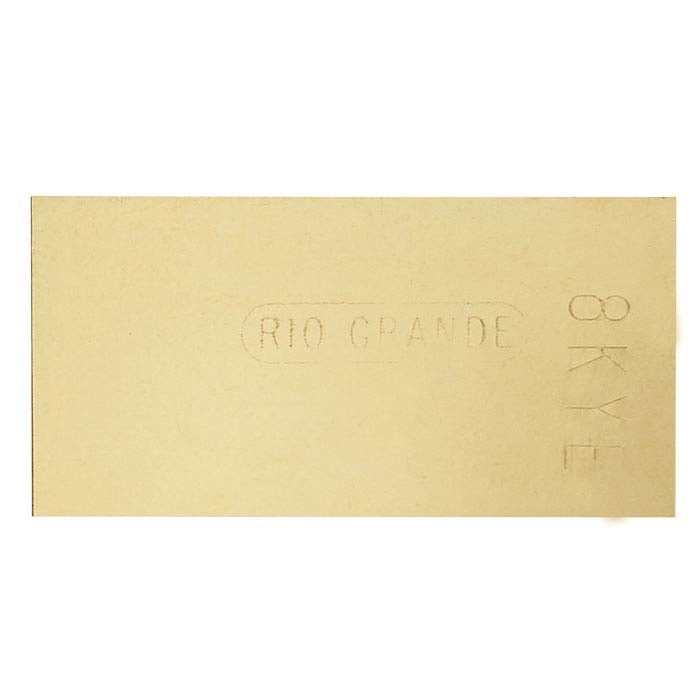 Karat Plumb Yellow Gold Sheet Solder, 30 Ga. RioGrande