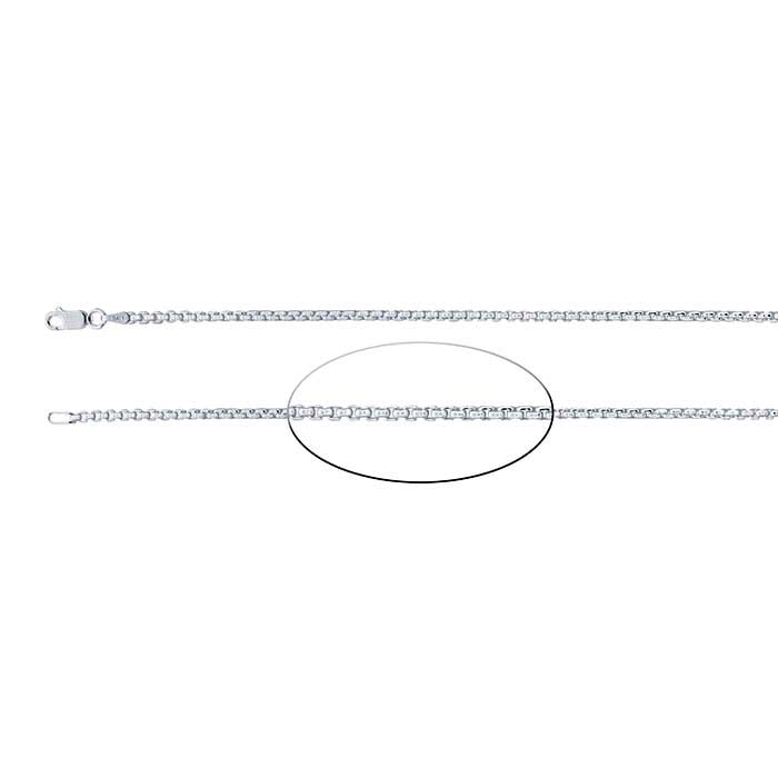 Sterling Silver Rounded Box Chain - RioGrande