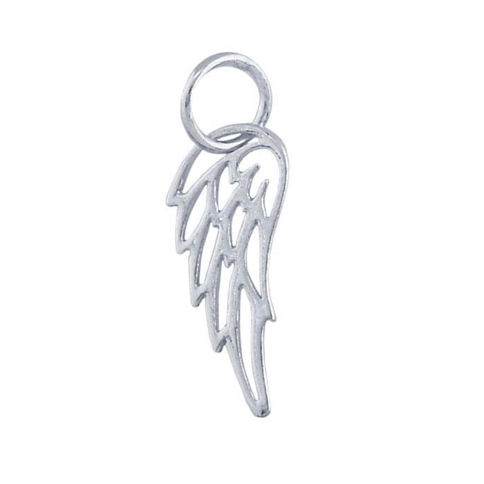 Silver Angel Wing Charms Bulk Large in Pewter » Angel Charm