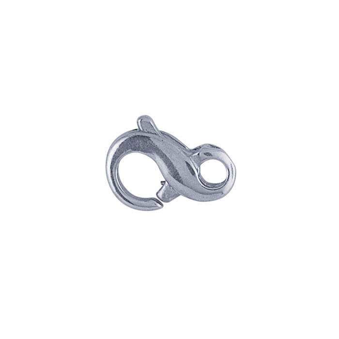 Sterling Silver 11.6mm Figure-Eight Lobster Clasp