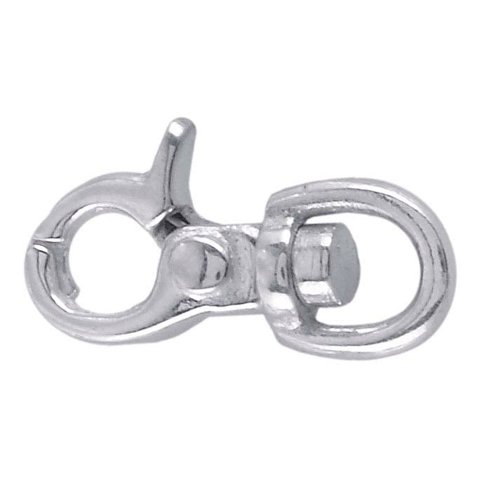 Decorative Trigger Clasp Large Antique Silver 23x13mm