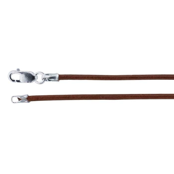 Brown Leather Cord with Sterling Silver Clasp RioGrande