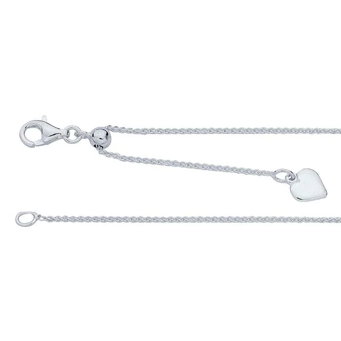 925 Sterling Silver Curb Chain Necklace 1.5mm 14 16 18 20 22 24 26 28 30