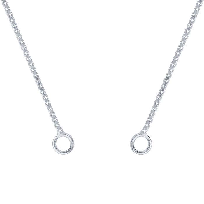 ネックレス・ペンダント +ENGBROX+ silver925 ariel ribbon necklace EBNL24065SV Sterling Silver Venetian Box Chain Necklace Component