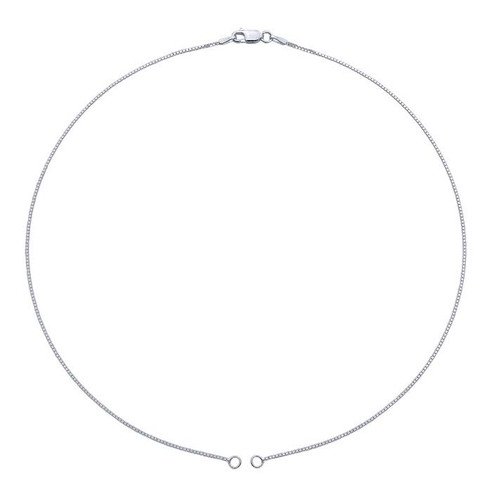 【REGAL】チロリアン☆EAST COAST COLLECTION☆24.5 Sterling Silver Venetian Box Chain Necklace Component