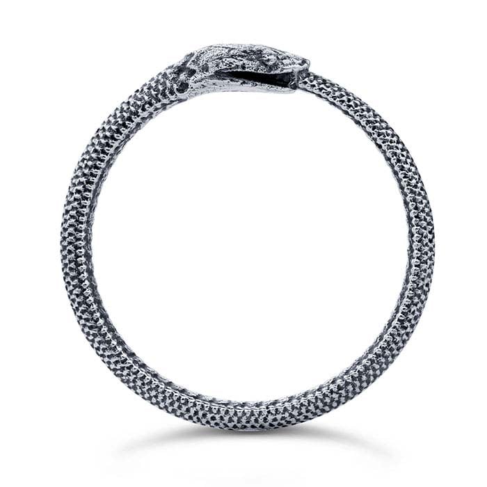Sterling Silver Ouroboros Snake Ring - RioGrande