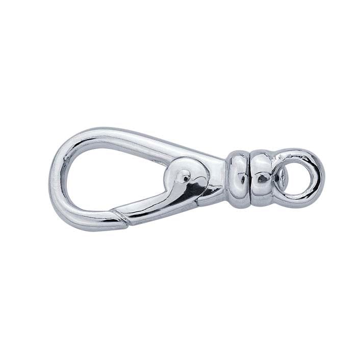 Sterling Silver Round Swivel Lobster Clasp - RioGrande