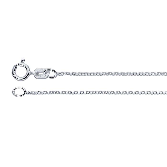 Sterling Silver 1mm Oval Rolo Chain - RioGrande