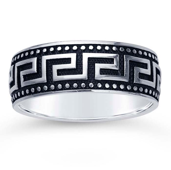 Sterling Silver Greek Key Band - RioGrande