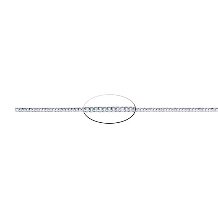 Sterling Silver 2.8mm Flat Curb Chain - RioGrande