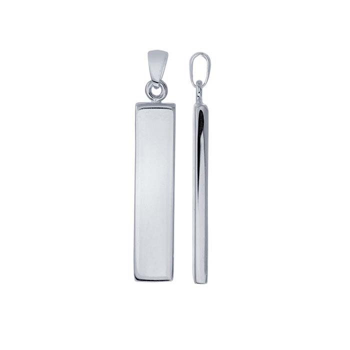 Sterling Silver Rectangle Pendant RioGrande