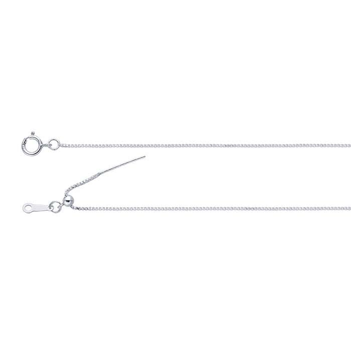 Sterling Silver Add-A-Bead Venetian Box Chain Necklaces