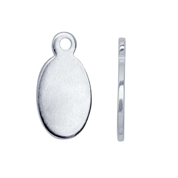 Sterling Silver 11 x 5.8mm Oval Tag RioGrande