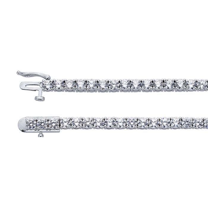 Sterling Silver 3.25mm CZ-Set Tennis Bracelet - RioGrande