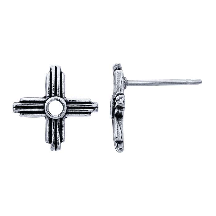 Sterling Silver Zia Post Earring - RioGrande