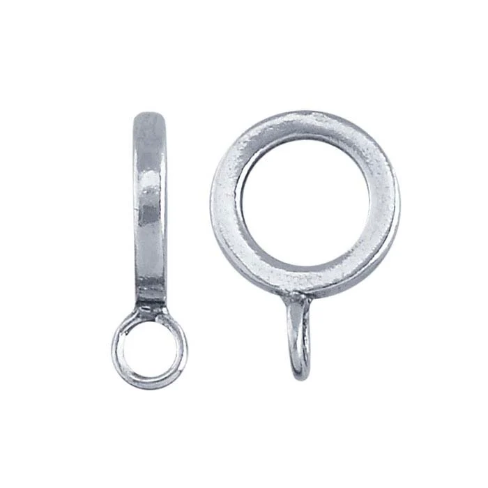 Sterling Silver Slide Pendant Bail with Ring RioGrande