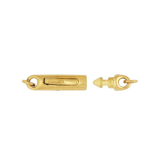 18K Yellow Gold Push Clasp