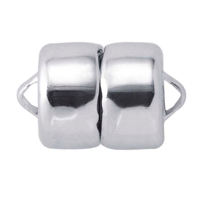 MA665-Magnetic Clasp 6mm Sterling Silver (1-Pc)