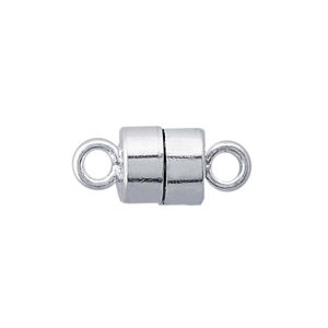 9x6mm Silver Plated Magnetic Clasp