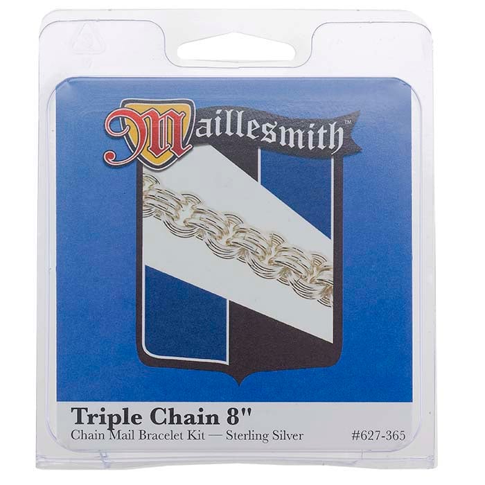 Sterling Silver Triple Chain Chain Mail Bracelet Kit - RioGrande