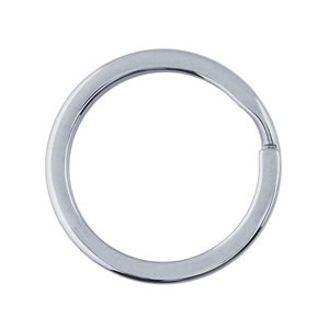 Flat Split Key Ring - Nickel Plated - KR34MMFNP