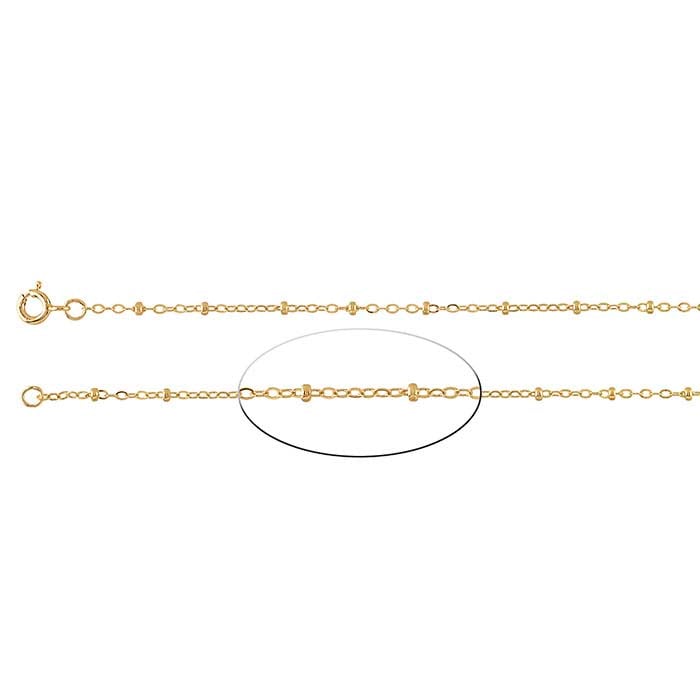 1/20 14K Gold Filled Chain-1.5X2 Cable Flat Oval Chain - Unfinished Bulk  Chain (sold per foot).